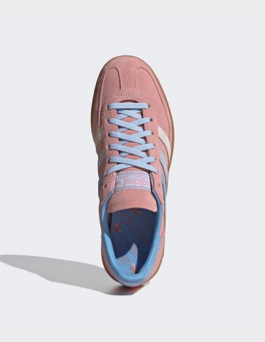 Sneakers Femme Adidas Handball Spezial IG1974 daim rose bleu.