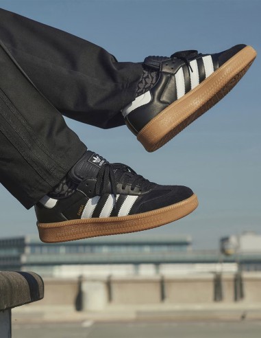 Adidas Samba XLG IE1379 - Sneakers homme cuir noir et blanc