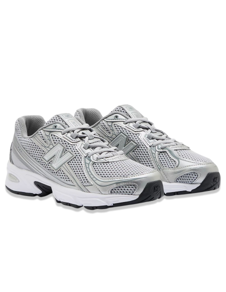 New Balance U740SG2 – Baskets Rétro Unisexe Argent & Blanc