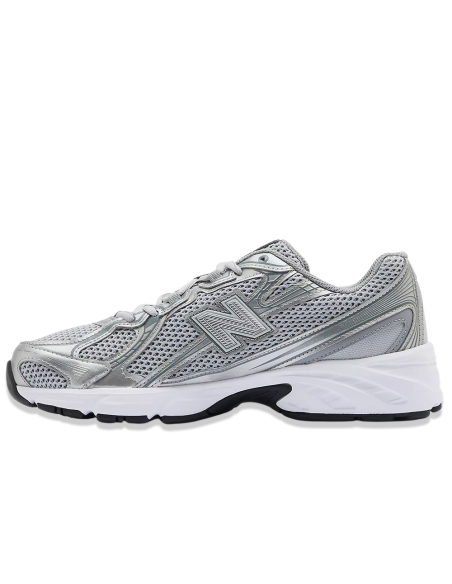 New Balance U740SG2 – Baskets Rétro Unisexe Argent & Blanc