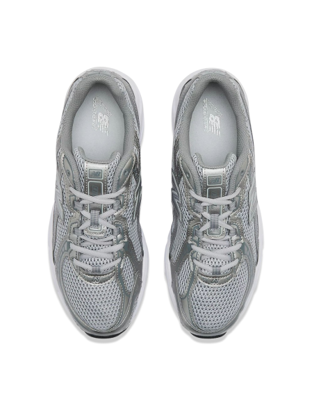 New Balance U740SG2 – Baskets Rétro Unisexe Argent & Blanc