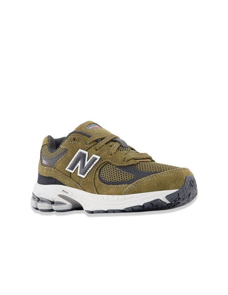 New Balance PC2002RZ Junior – Baskets 2002R Olive/Noir | Style Rétro