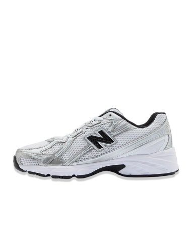 New Balance PZ740NW2 Enfant – Baskets Rétro Silver Blanc & Noir