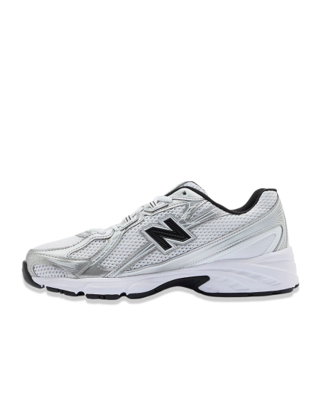 New Balance PZ740NW2 Enfant – Baskets Rétro Silver Blanc & Noir