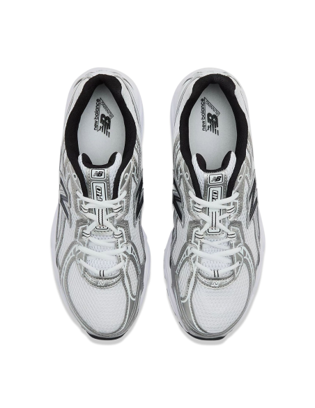 New Balance PZ740NW2 Enfant – Baskets Rétro Silver Blanc & Noir