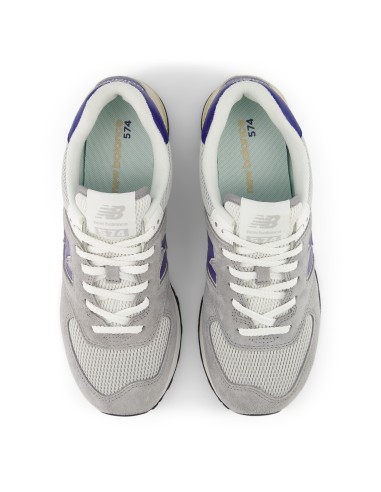 New Balance U574SPB Homme – Sneakers suède Gris Blau Marine