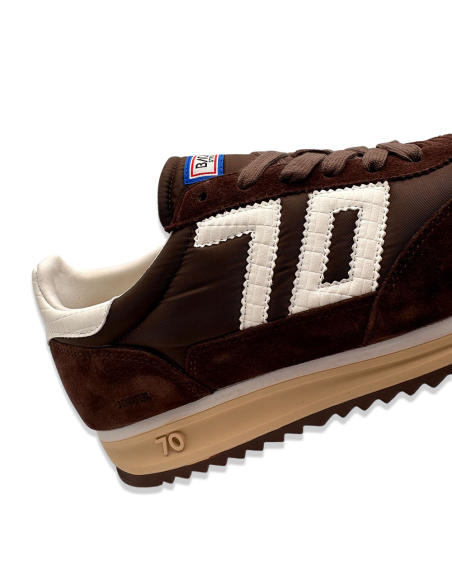 Baskets Homme Back 70 Barkley Jogger Marron Chocolat - Look Rétro