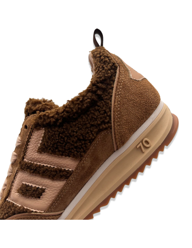 Baskets Back 70 Jogger Bouclette Marron/Sable - Style Rétro et Chaleur
