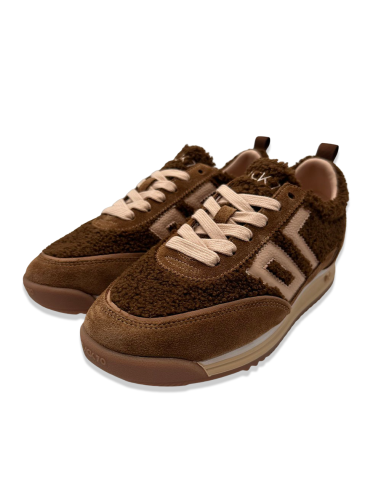 Baskets Back 70 Jogger Bouclette Marron/Sable - Style Rétro et Chaleur
