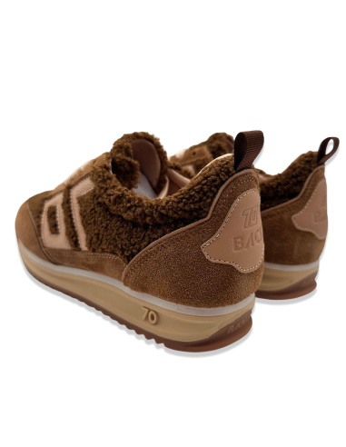 Baskets Back 70 Jogger Bouclette Marron/Sable - Style Rétro et Chaleur