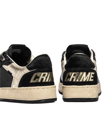 Crime London Chelsea Noir – Baskets Femme Pailletées & Urbaines