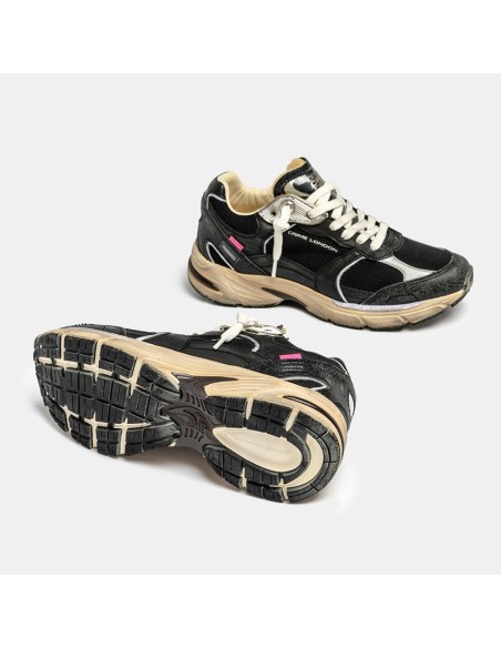 Crime London Fugitive – Basket Femme look rétro running