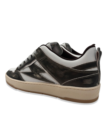 Semerdjian Charlie Femme – Baskets noires et blanches effet vieilli