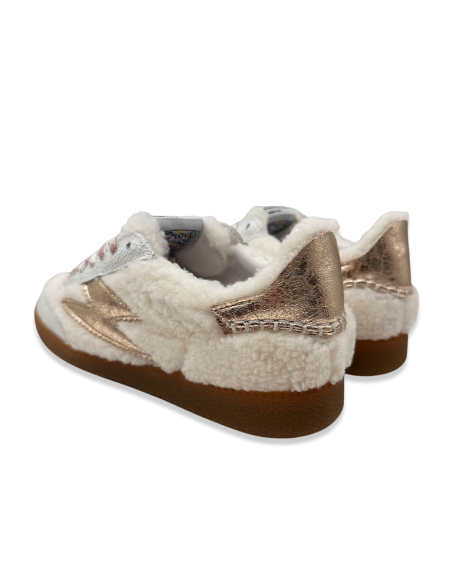 Baskets SMR23 Hailey C542 – Femme, suède gris clair et fourrure