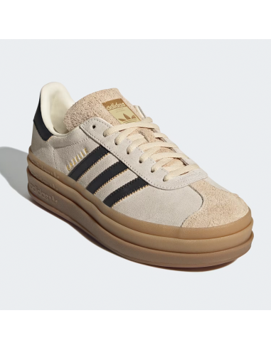 Adidas Gazelle Bold Femme Beige Noir – Sneakers plateforme rétro