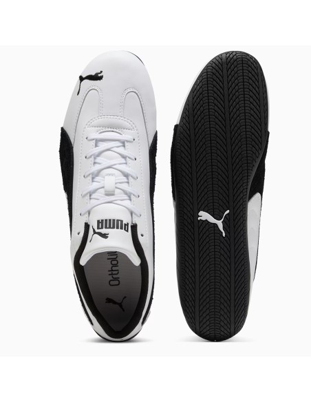 Puma Speedcat LTHR Mixte Blanc Noir – 403175-01 Motorsport Style