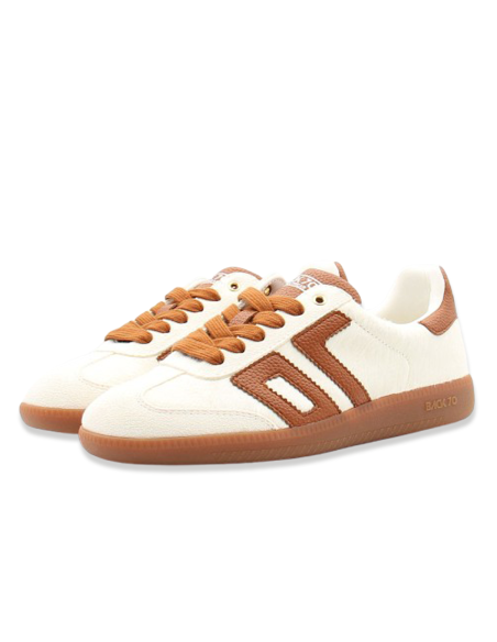 Baskets Back 70 Sable & Cognac – Look rétro aux tons naturels