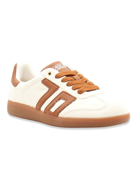 Baskets Back 70 Sable & Cognac – Look rétro aux tons naturels