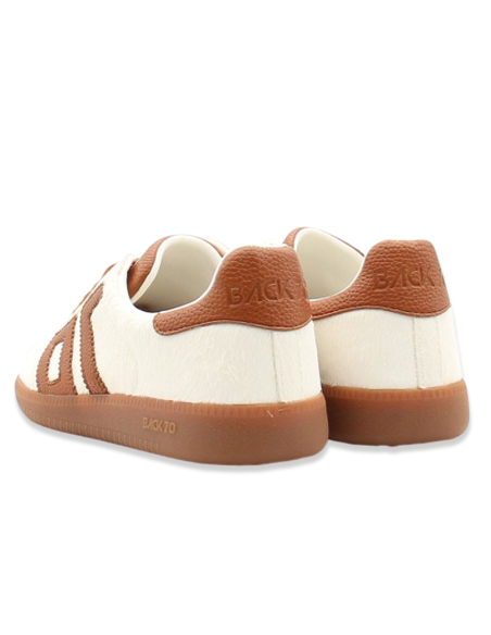 Baskets Back 70 Sable & Cognac – Look rétro aux tons naturels