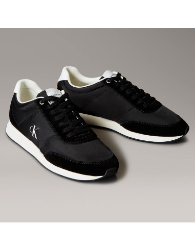 Baskets Calvin Klein Retro Runner Homme – Style rétro noir et blanc