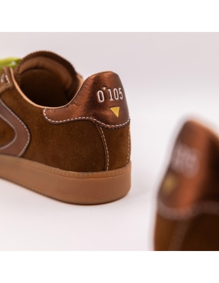 0-105 Nova Browny – Baskets femme basses en suède brun