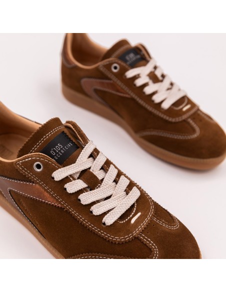 0-105 Nova Browny – Baskets femme basses en suède brun