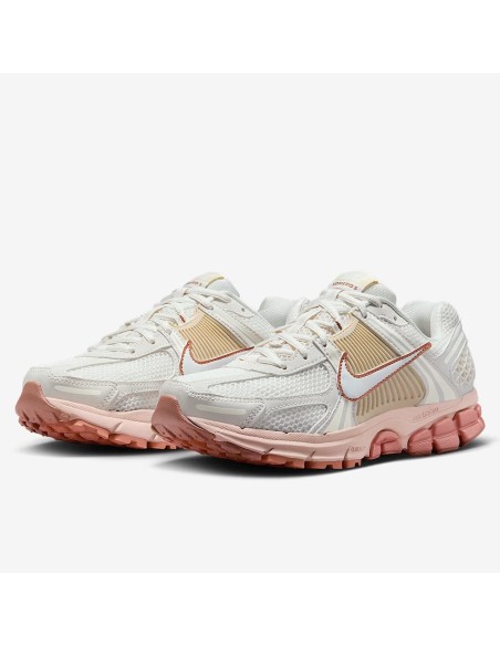 Nike Zoom Vomero 5 FJ2028-002 – Baskets femme blanches et roses avec amorti Zoom Air