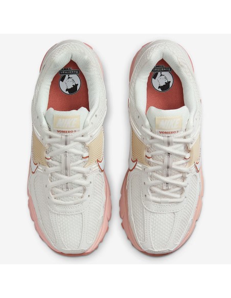 Nike Zoom Vomero 5 FJ2028-002 – Baskets femme blanches et roses avec amorti Zoom Air