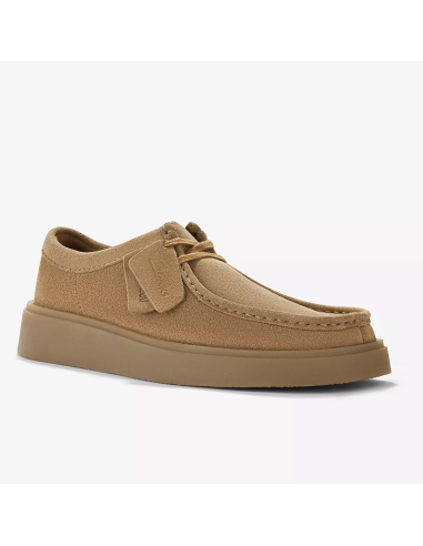 Clarks Wallabee Cup Tan – Mocassins homme en cuir couleur sable
