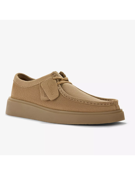 Clarks Wallabee Cup Tan – Mocassins homme en cuir couleur sable