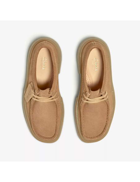 Clarks Wallabee Cup Tan – Mocassins homme en cuir couleur sable