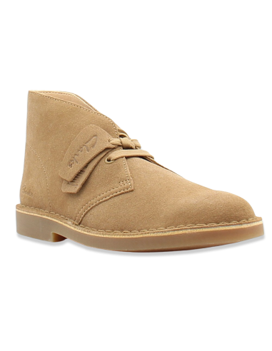 Clarks Boot Evo – Suède Sable avec Semelle Légère Ortholite