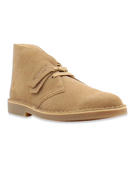 Clarks Boot Evo – Suède Sable avec Semelle Légère Ortholite