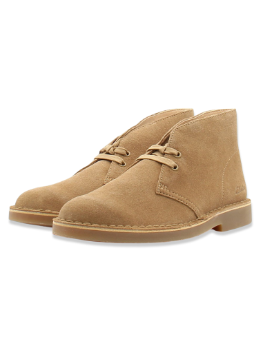 Clarks Boot Evo – Suède Sable avec Semelle Légère Ortholite