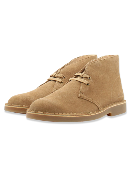 Clarks Boot Evo – Suède Sable avec Semelle Légère Ortholite