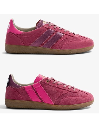 Caval Pulse – Baskets Asymétriques en Suède Framboise et Fuchsia
