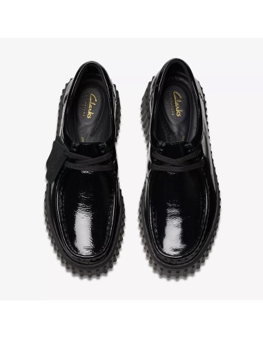 Clarks Torhill Bee Femme 26179111 – Mocassins cuir verni noir à plateforme
