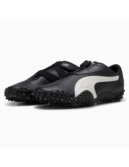 Puma Mostro Perf 397331-02 – Sneakers Noires Unisexe à Semelle Cloutée et Détails Blancs
