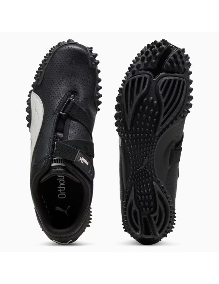 Puma Mostro Perf 397331-02 – Sneakers Noires Unisexe à Semelle Cloutée et Détails Blancs