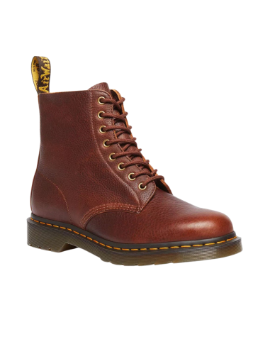 Dr. Martens 1460 Virginia Marron – Boots unisexe en cuir grainé à 8 œillets