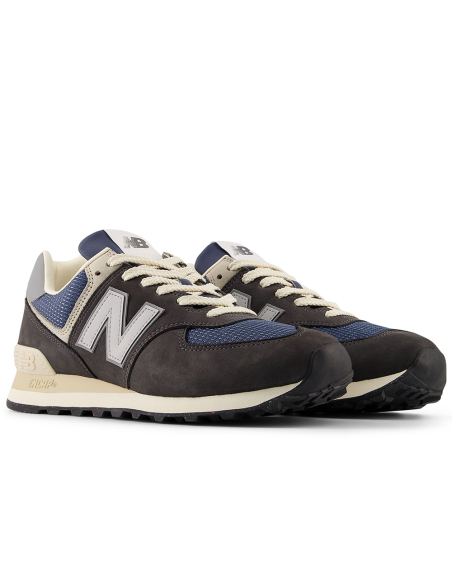 New Balance 574 U574SGG1 – Sneakers unisex gris & bleu au style rétro running