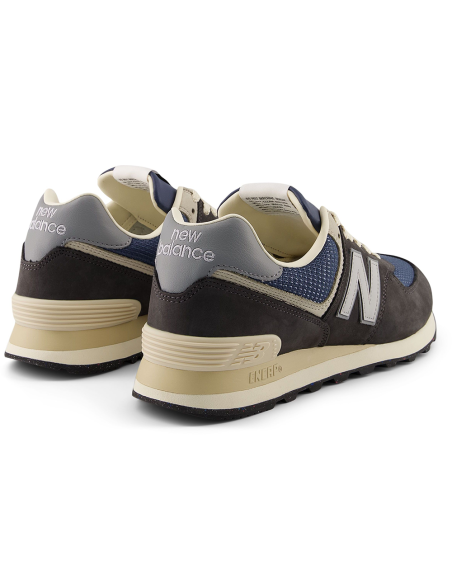 New Balance 574 U574SGG1 – Sneakers unisex gris & bleu au style rétro running