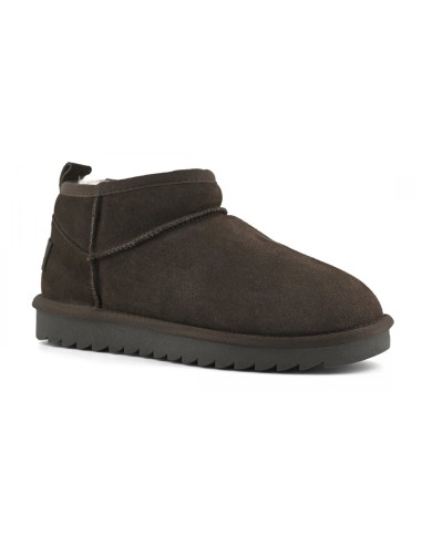 Colors of California SHEAR02 Moka – Boots fourrées femme daim marron