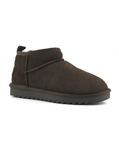Colors of California SHEAR02 Moka – Boots fourrées femme daim marron