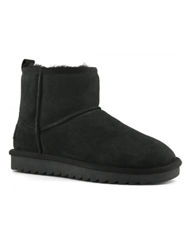 Boots Colors of California Shearling Black femme – Bottines fourrées en daim noir