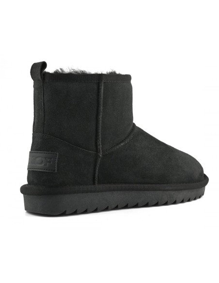 Boots Colors of California Shearling Black femme – Bottines fourrées en daim noir