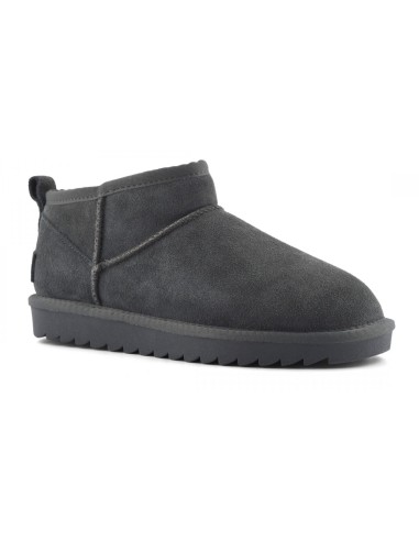 Boots Colors of California Shearling Stone femme – Bottines fourrées daim gris chic