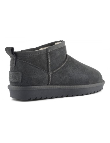 Boots Colors of California Shearling Stone femme – Bottines fourrées daim gris chic
