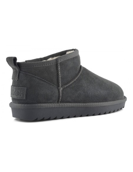Boots Colors of California Shearling Stone femme – Bottines fourrées daim gris chic
