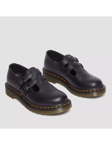 Dr. Martens Mary Jane Femme – Chaussures à brides noires en cuir